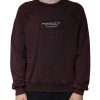 Maroon Logo Crew Neck Men Sweatshirt Sweater - Image 2