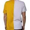 White Yellow Logo Print Short Sleeve T-shirt - Image 4