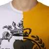 White Yellow Logo Print Short Sleeve T-shirt - Image 5
