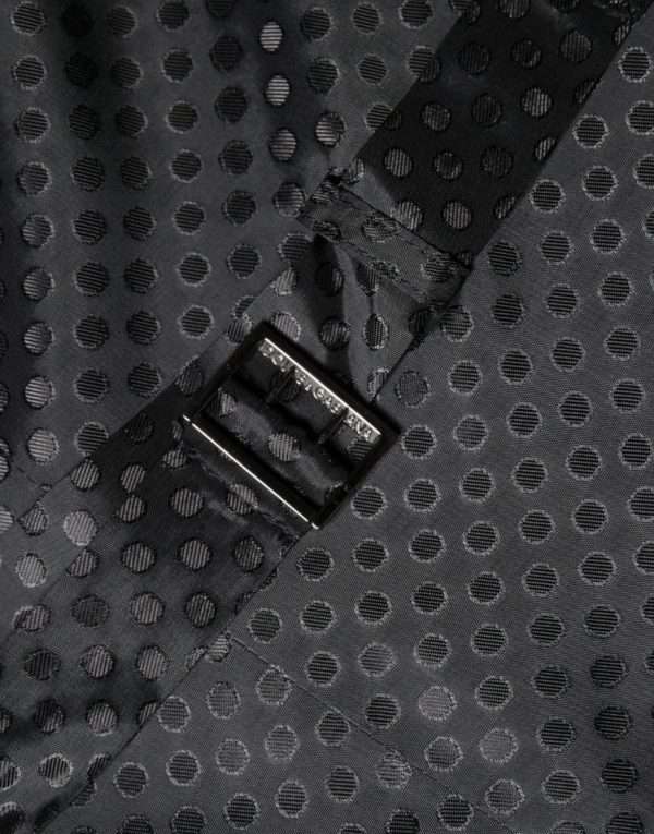 Black Wool Waistcoat Dress Formal Vest - Image 7