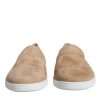 Beige Suede Caiman Loafers Slippers Shoes - Image 2