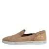 Beige Suede Caiman Loafers Slippers Shoes - Image 6