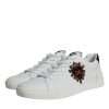 White Silver Sacred Heart Men Sneakers Shoes - Image 4