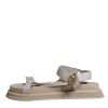 Beige Nappa Devotion Strap Men Sandals Shoes - Image 6
