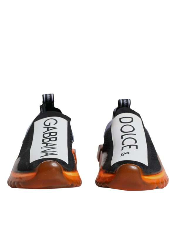 Black Orange Sorrento Slip On Sneakers Shoes - Image 2