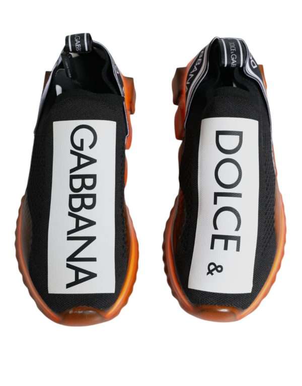 Black Orange Sorrento Slip On Sneakers Shoes - Image 3