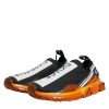 Black Orange Sorrento Slip On Sneakers Shoes - Image 4