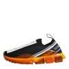 Black Orange Sorrento Slip On Sneakers Shoes - Image 6