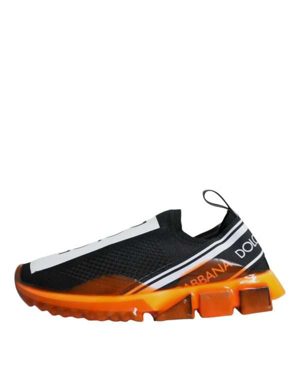 Black Orange Sorrento Slip On Sneakers Shoes - Image 6