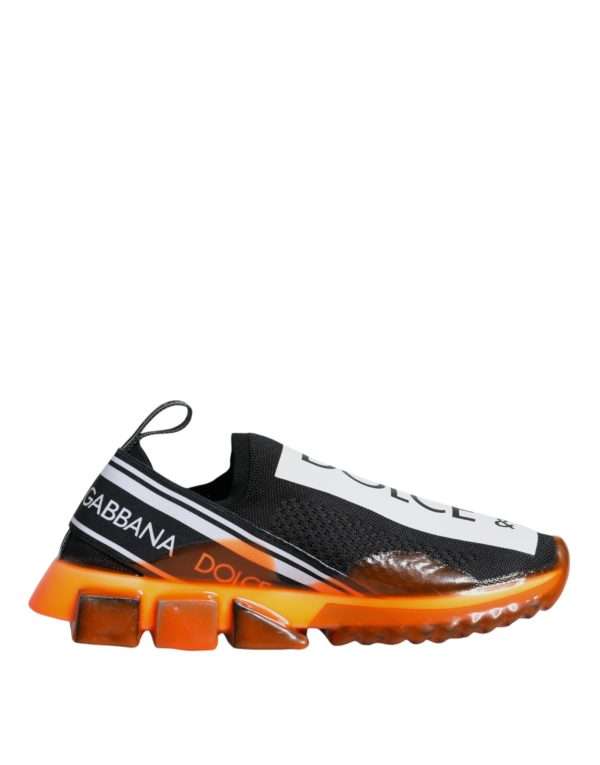 Black Orange Sorrento Slip On Sneakers Shoes - Image 7