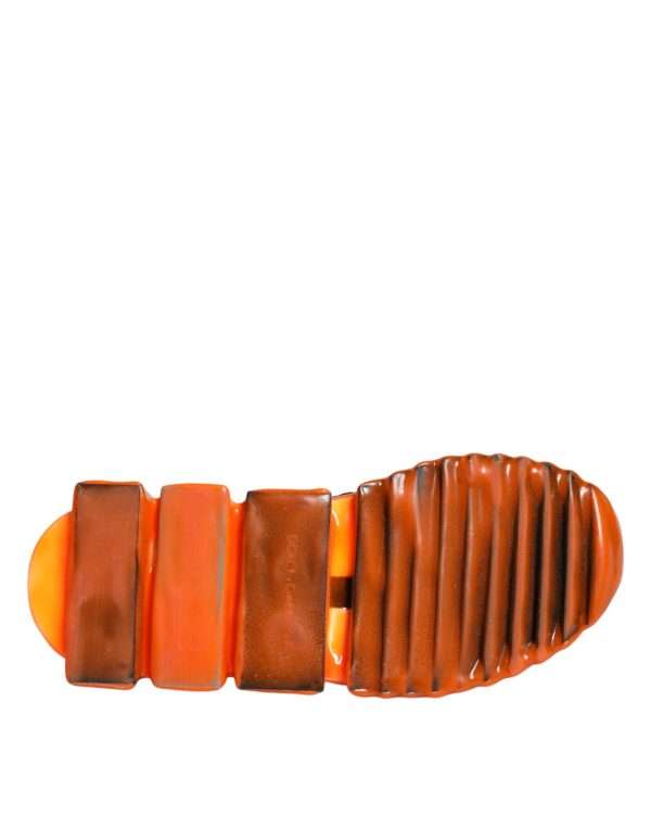 Black Orange Sorrento Slip On Sneakers Shoes - Image 8