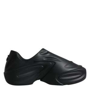 Black Foiled Rubber Toy Low Top Sneakers Shoes