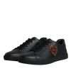 Black London Sacred Heart Men Sneakers Shoes - Image 4