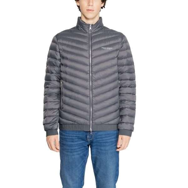Gray Polyester Jackets & Coat