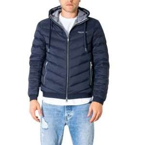 Blue Polyester Jackets & Coat