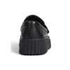 Black Leather Flat Shoe - Image 4