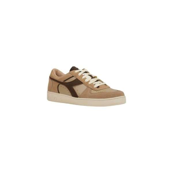 Beige Leather Sneaker - Image 2
