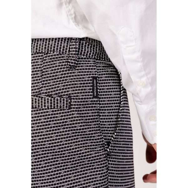 Black And White Cotton Short - Image 5