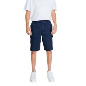 Blue Cotton Bermuda