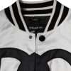 White Polyester Logo Full Zip Bomber Jacket - Image 7