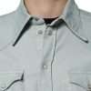 Light Blue Cotton Button Down Casual Shirt - Image 5