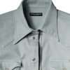 Light Blue Cotton Button Down Casual Shirt - Image 7