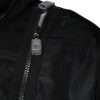 Black Nylon Full Zip Men Bomber Jacket - Image 6