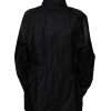 Black Nylon Winter Men Parka Coat Jacket - Image 3