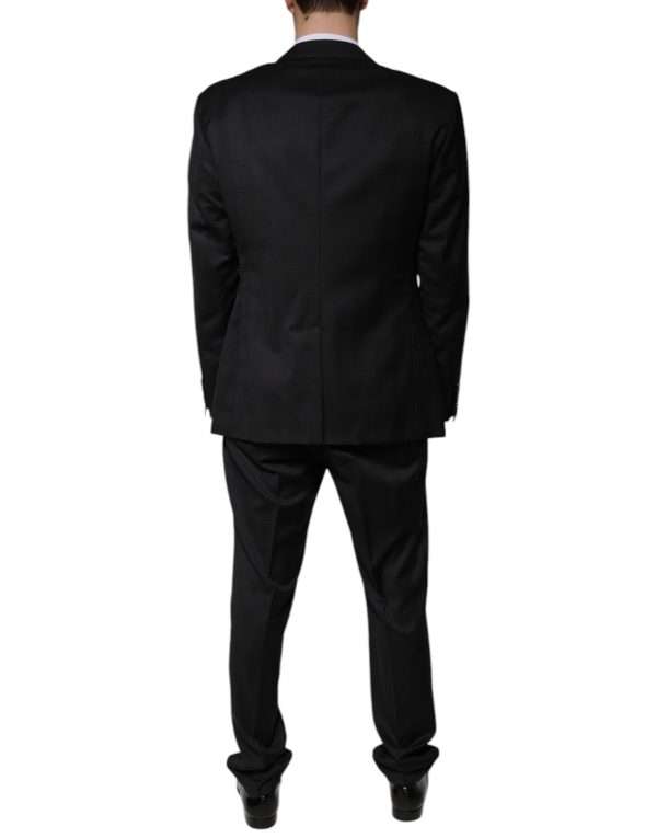 Black Wool Single Breasted Formal Suit - Image 4