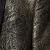 Gold SICILIA Jacquard Single Breasted Coat Blazer - Image 6