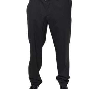 Black Wool Men Formal Dress Pants