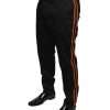 Black Cotton Stretch Skinny Men Dress Pants - Image 3