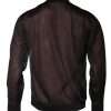 Maroon Polyester Crew Neck Pullover Sweater - Image 5