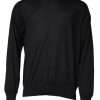 Black Cashmere Crew Neck Pullover Sweater - Image 2