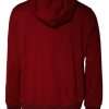 Red Logo Plaque Hooded Sweatshirt Sweater - Image 5
