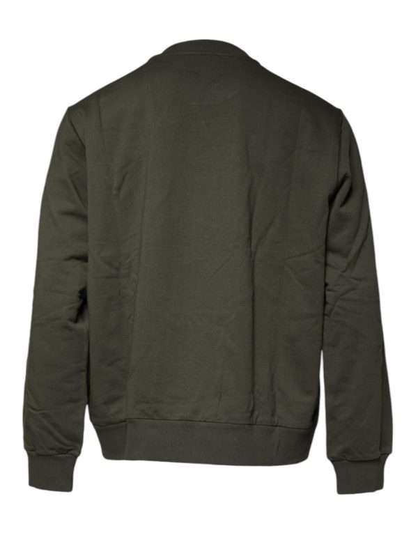 Army Green Crown Cotton Sweatshirt Sweater - Image 5