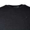 Dark Gray Wool Crew Neck Pullover Sweater - Image 3