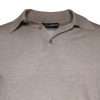 Beige Cashmere Knit Collared Pullover Sweater - Image 3