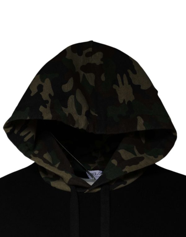 Black Camouflage Hooded Sweatshirt Sweater - Image 3