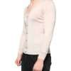 Beige Cashmere Button Down Cardigan Sweater - Image 3