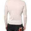 Beige Cashmere Button Down Cardigan Sweater - Image 4