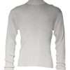 White Long Sleeve Turtleneck Men Pullover Sweater - Image 2