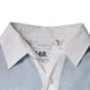 Multicolor Patterned Collared Long Sleeves Pullover Sweater - Image 7
