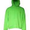 Green Logo Hooded Pullover Men Sweatshirt Sweater - Image 2
