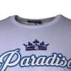 White Paradiso Cotton Shorts Sleeves T-shirt - Image 4