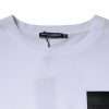 White Logo Patch Cotton Crew Neck T-shirt - Image 6