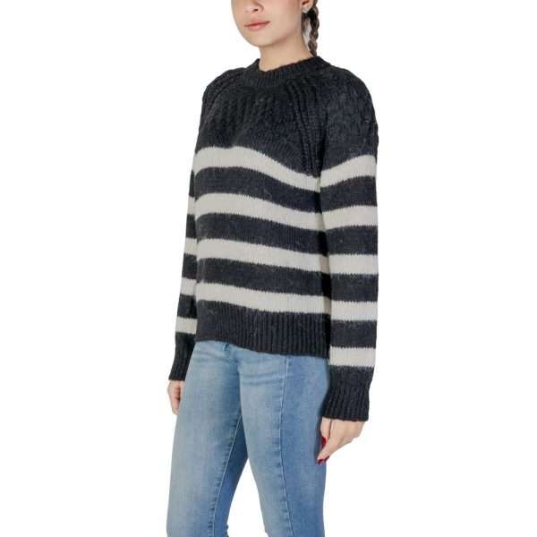 Black And White Recycled Polyester Sweater - Image 3