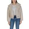 Beige Artificial Leather Jackets & Coat - Image 5