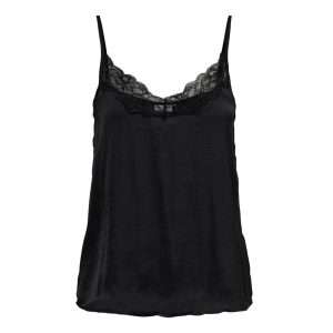 Black Polyester Tank Top