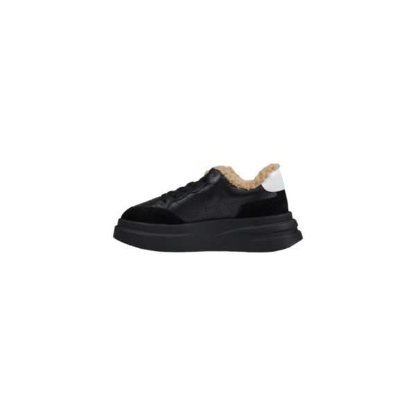 Black And White Leather Sneaker - Image 3